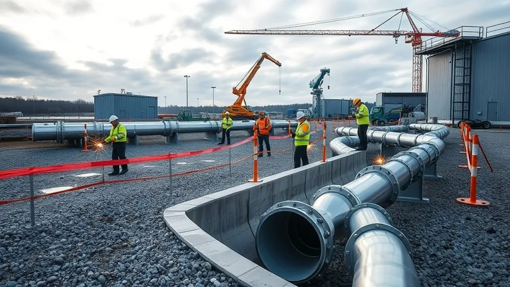 Gas & Oil Pipe Ducting & Installation in Kings Hill